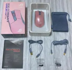 極美品 ROG Gladius II Origin PNK LTD 有線マウス