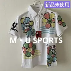M・U SPORTSウエサコミエコ花柄&ワンちゃん★ポロシャツ新品未使用