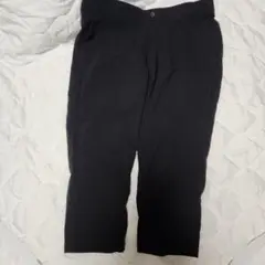 黒いストレートパンツ LLサイズ 七分丈