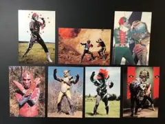 仮面ライダーチップスR カード ① 7枚セット カルビー 石森プロ 東映