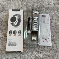 ステンレススチール スマートウォッチバンド　Apple Watch Fitbit