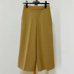 美品【BPQC】ミモレ丈ワイドパンツ（ベージュ）