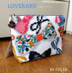 LOVERARY リボンパーティー ポーチ チャーム付き FEILER