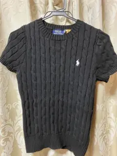 Polo Ralph Lauren 半袖ニット ブラック