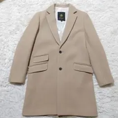 極美品 Drawer シルクチェスターコート キャメル ロング Aライン