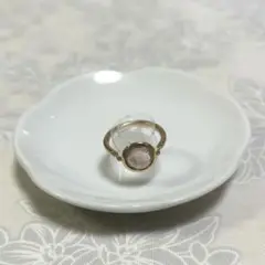 スワロフスキー ピンクゴールドのリング