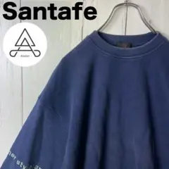 【希少カラー】 サンタフェ スウェット グレー 水色 大きめ デカロゴ M