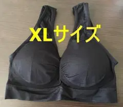 スポブラ ヨガブラ ナイトブラ ワイヤレス 黒 ブラック XL
