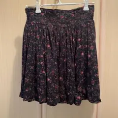 ☆ローリーズファーム☆フラワープリント☆フレアスカート☆サイズF☆中古品☆