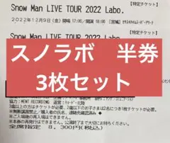 スノラボ半券 3枚セット