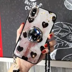 ﻿iphone15 黒ハートケース
