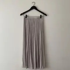 プリーツスカート　ロングスカート　夏服