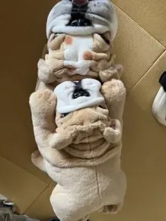 ブルドッグ ぬいぐるみ 永谷園　2つ