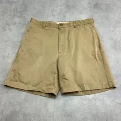 エルエルビーン　チノショーツ　センタープレス　ハーフパンツ　古着　ベージュW35