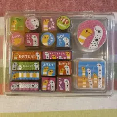 ちんあなご　カラフルスタンプセット