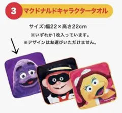 2025 マクドナルド サマーチャンスバッグ ハンドタオル グリマス
