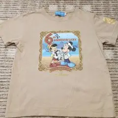 東京ディズニーシー　6th　アニバーサリー　ピノキオ　ミッキー　Tシャツ　130