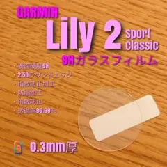 GARMIN Lily 2【9Hガラスフィルム】た