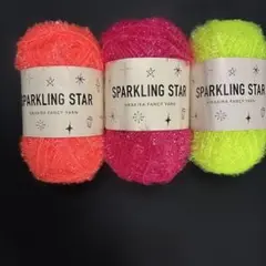 SPARKLING STAR ファンシーヤーン 3玉セット売り