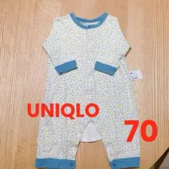 UNIQLO 花柄ロンパース 70