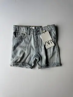 【新品タグ付き】ZARA スケーターショート 12-18ヶ月ライトブルー