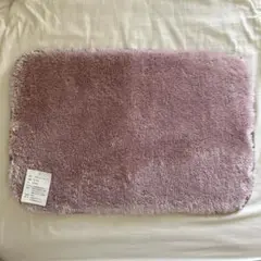 【未使用】マイクロファイバーシャギーラグ 40×60cm ピンク ラグ マット