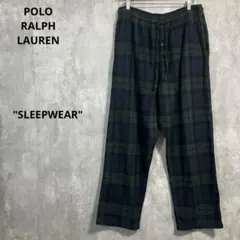 POLO RALPH LAURENパジャマパンツLブラックウォッチ90sスリープ