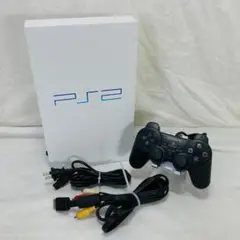 動品 PS2 SCPH-50000 本体 一式 コントローラー 映像コード
