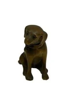 木彫 黄楊 玉石作 犬 根付 提げ物 古美術品 骨董品