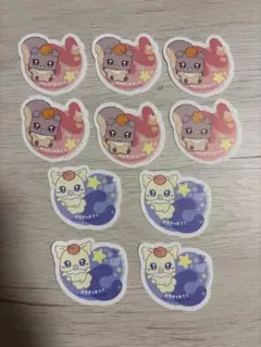 ぷちきゅあ イニシャルステッカー ココ ナッツ 10枚セット