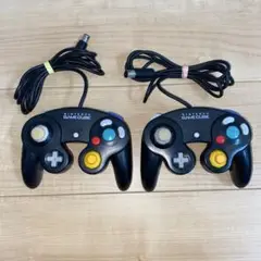 ゲームキューブコントローラー ブラック 2個セット ジャンク扱い
