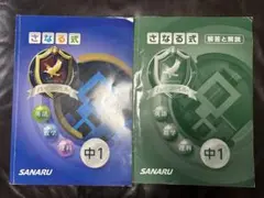 佐鳴予備校 中1 さなる式テキスト ハイレベル問題集 解答解説 英語 数学 理科