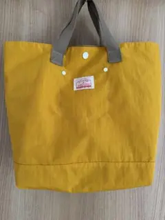 イエロートートバッグ 内ポケット付き
