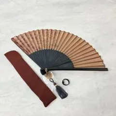 美品 Cartier カルティエ 扇子 パンテール バンブー