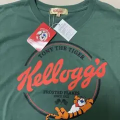 Kellogg's トニー・ザ・タイガー Tシャツ LL グリーン夏物特価‼️