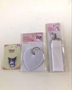 ワッペンキーホルダー　ネームストラップ　クロミちゃん