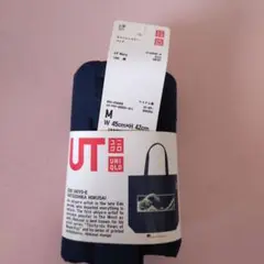 UNIQLO エコバッグ ネイビー Mサイズ