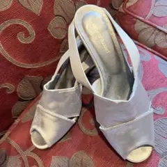 pierre cardin ピエールカルダン　シルバー　グレー　サンダル　23
