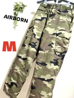 【AIRBORN】【Mサイズ】エアボーン　メンズ　 迷彩 パンツ　スノボー