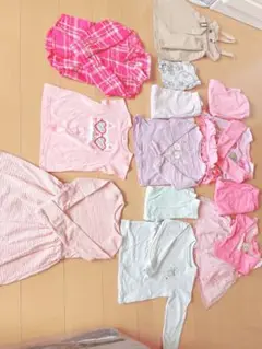 キッズ服セット 110cm ピンクまとめて春夏パジャマワンピースTシャツズボン
