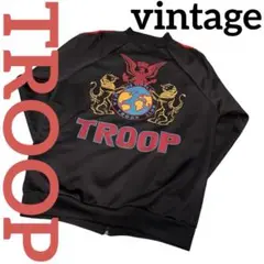 vintage " TROOP トゥループ" BIG LOGO トラックJKT
