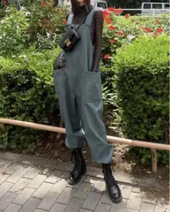【beautiful people】 アートピケサロペットパンツ(green )