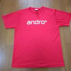andro 赤 Tシャツ Lサイズ
