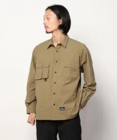 TIGORA BEAMS DESIGN マルチポケットアウトドア長袖シャツ