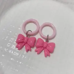 シューズタグ　ピンクリボン