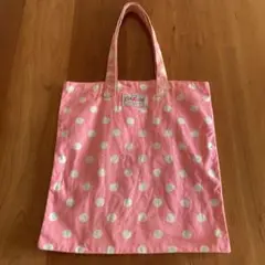 キャスキットソン　ピンク 水玉模様 トートバッグ