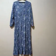 【nano universe　ナノユニバース】花柄ロングワンピース