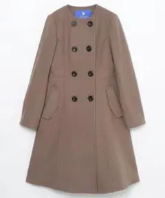新品◎クレストブリッジ エアリーウールビーバーノーカラーコート