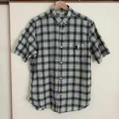 コーエン 綿チェックボタンダウンシャツ
