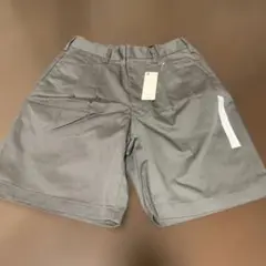 GU タックワイドハーフパンツ　07gray L